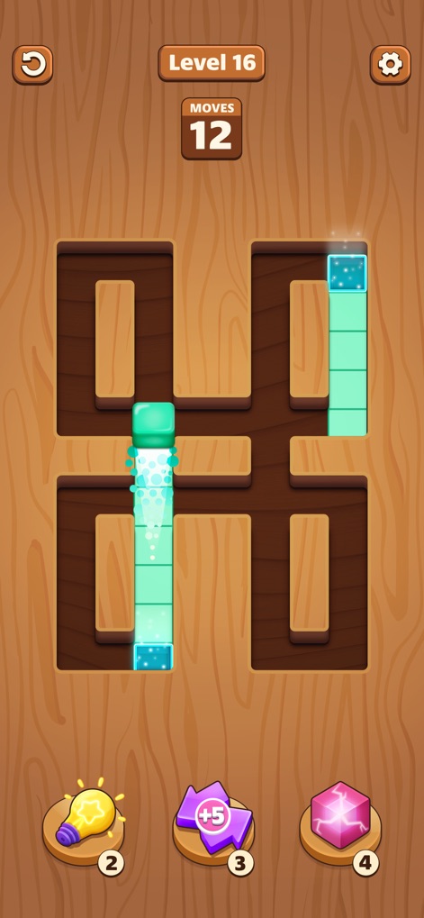 Maze Fill - Users tackle distinctive four-quadrant maze designs, where the cube creates a bright blue trail, highlighting the strategic approach needed to fill every tile.