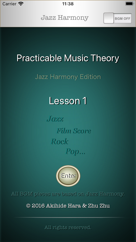 #1. Jazz Harmony Lesson 1 (iOS) Tekijänä: Akihide Hara