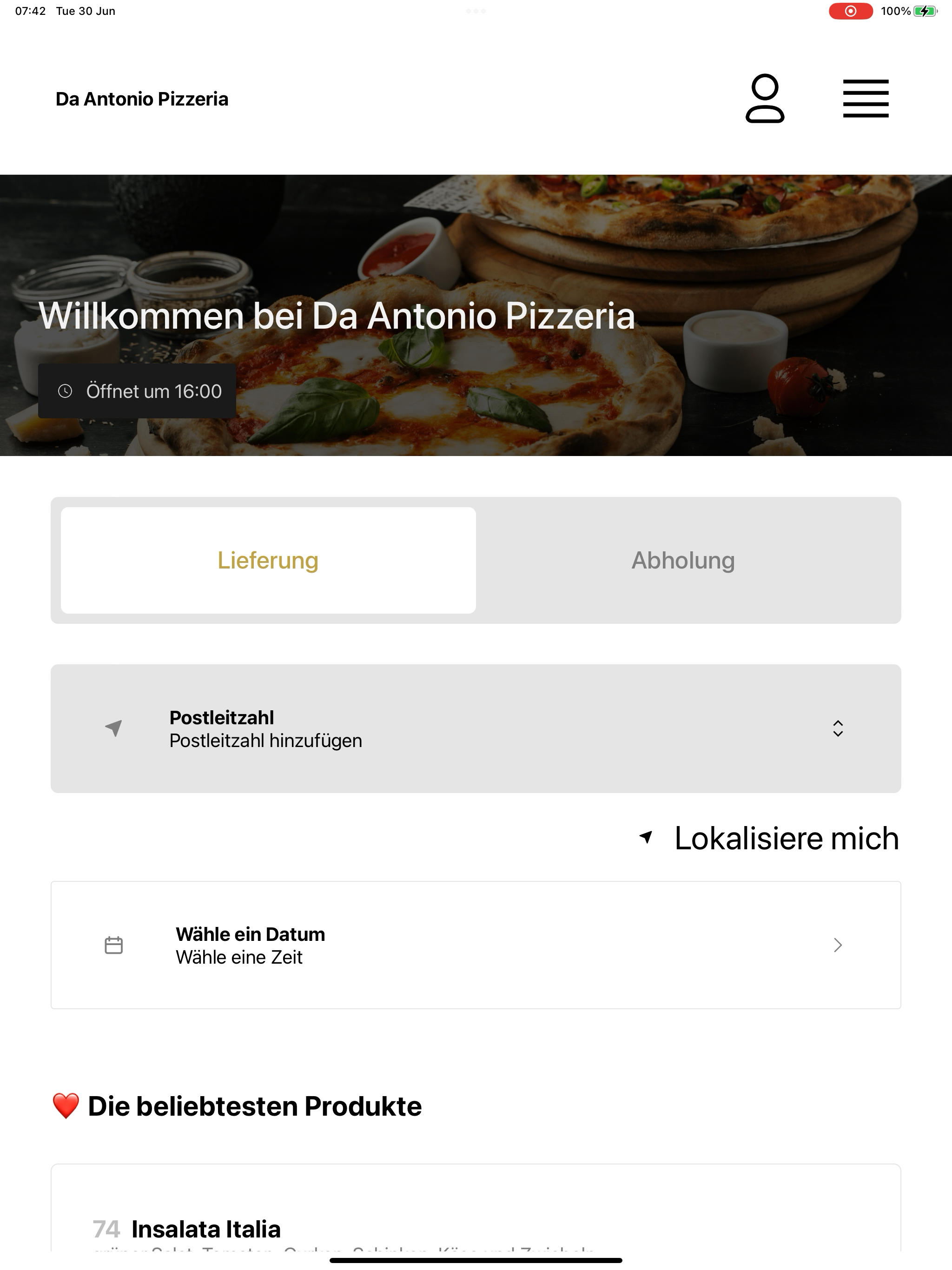 Da Antonio Pizzeria