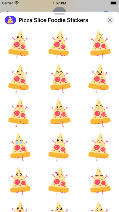 Pizza Slice Foodie Stickers Screenshot