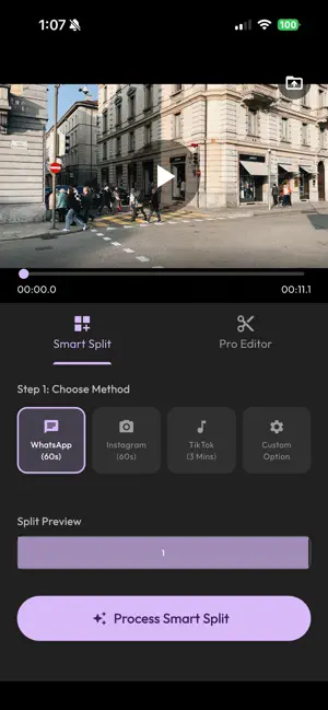 SplitClip: Video Splitter screenshot 1