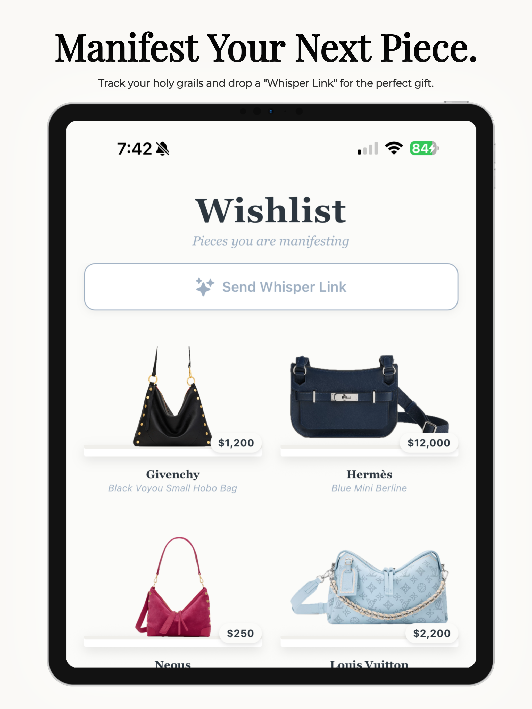Pursely: Handbag Tracker