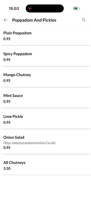 Albany Tandoori. screenshot 3