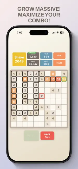 Snake Board 2048 screenshot 3