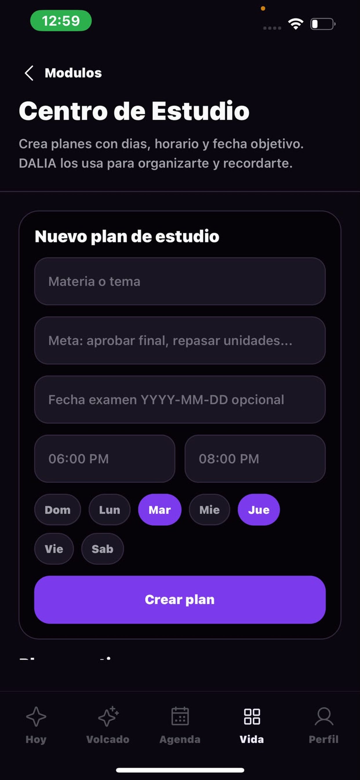 DALIA: Agenda Inteligente screenshot 7