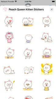 peach queen - kitten stickers iphone images 1