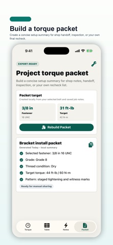 Bolt Torque Pocket screenshot
