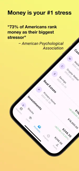 WealthyMe: Net Worth Tracker screenshot 1