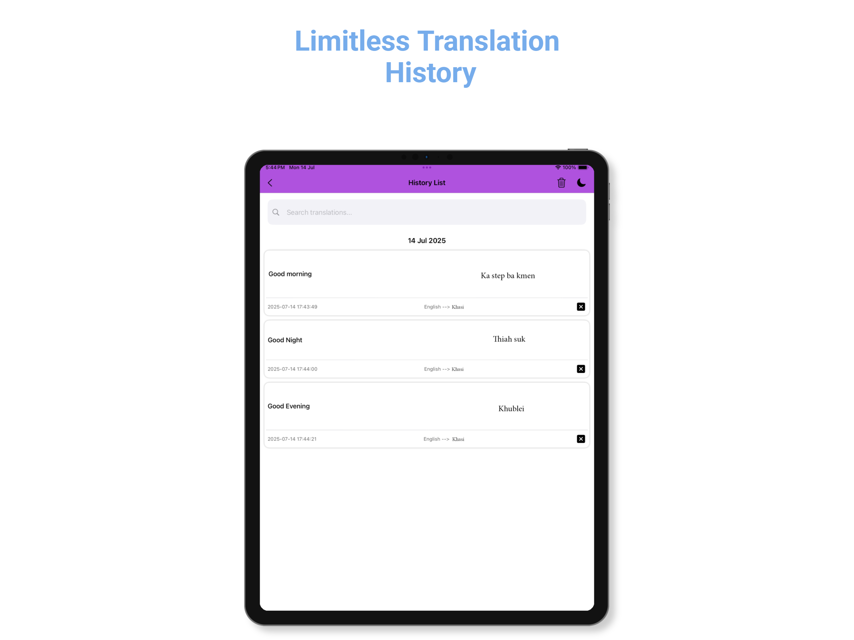 English - Khasi Translator