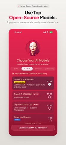 Localmee - Private AI Chat iPhone screenshot
