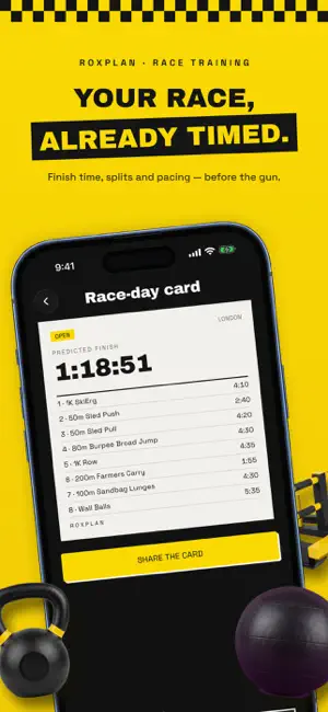 RoxPlan: Hybrid Race Training screenshot 1