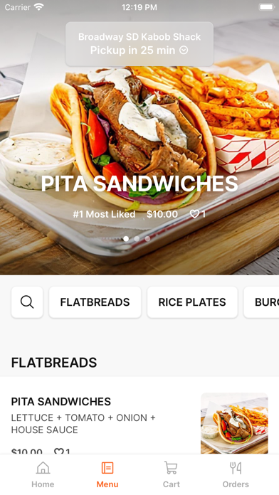 SD Kabob Shack iPhone screenshot 2 - Food & Drink app