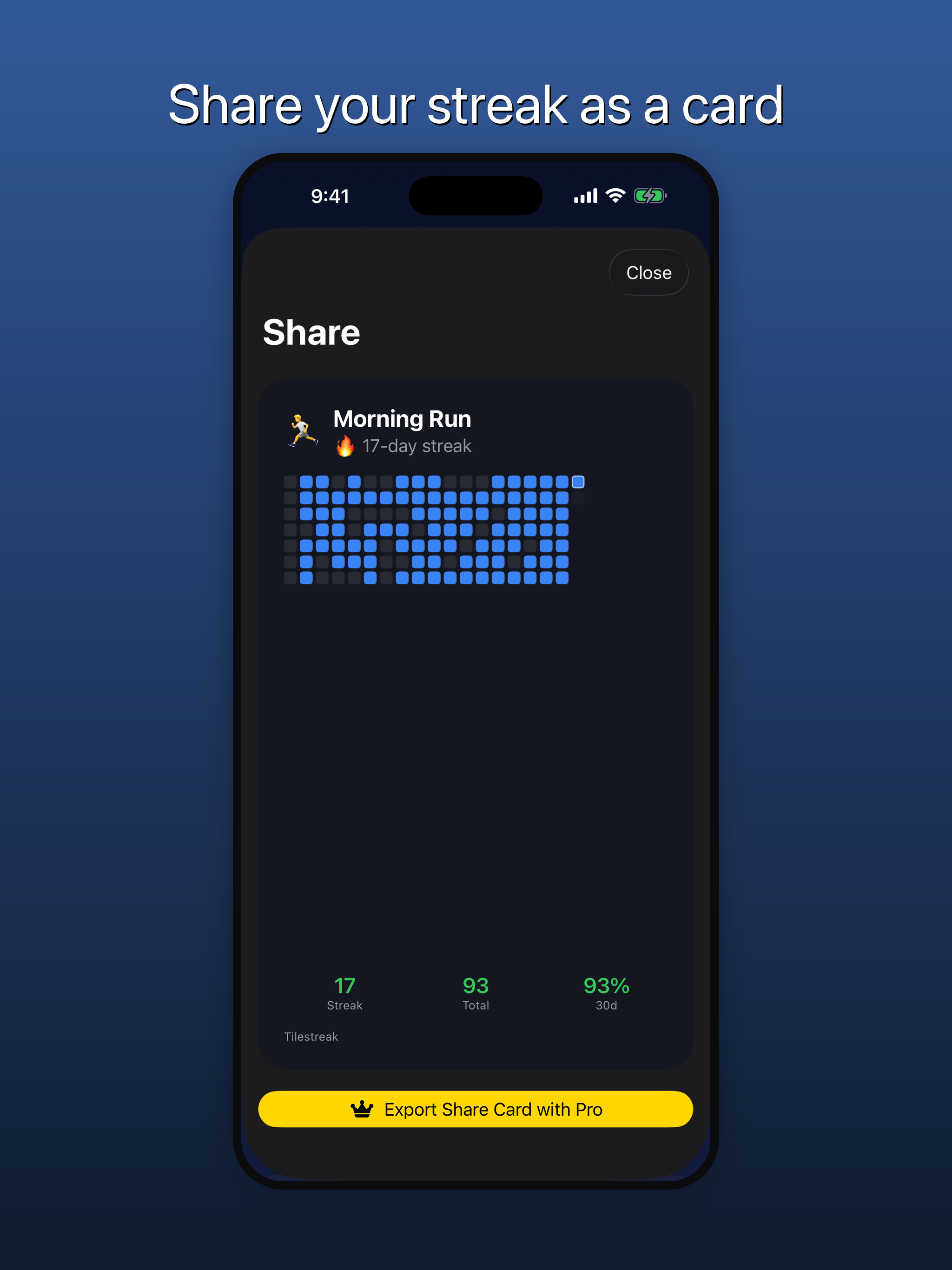 Tilestreak: Habit Tracker Grid screenshot 7