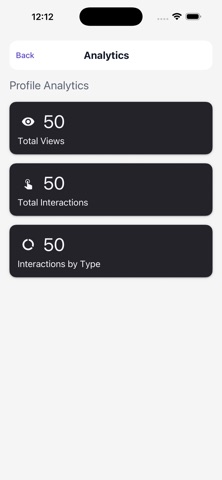 QuBit - Digital Business Card iPhone screenshot
