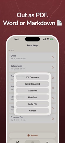 Sermon Notes: Record & Keep Screenshot 4 of 6