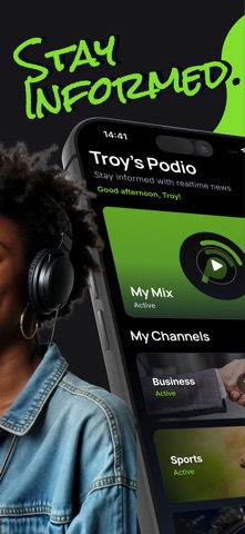 Podio: News Podcast Radio screenshot