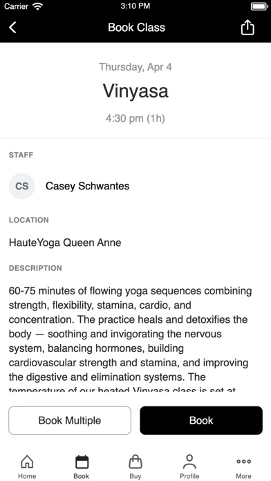hauteyoga Queen Anne Screenshot