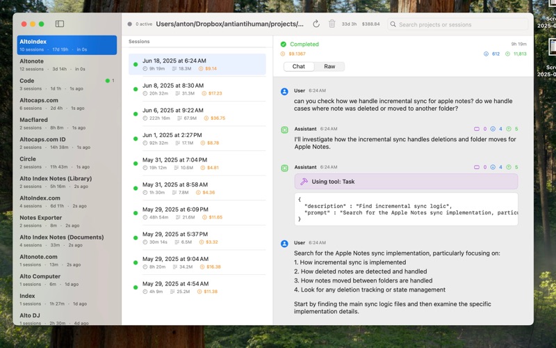 CC Monitor app screenshot