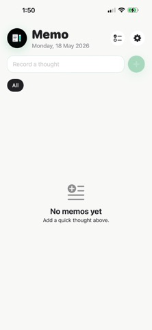 Memo notes iPhone screenshot