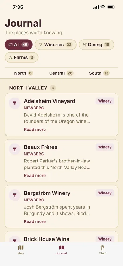 Willamette Val Food Wine Farms screenshot 1