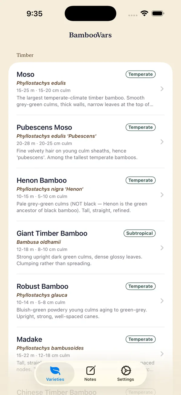 Screenshot #1 pour BambooVars