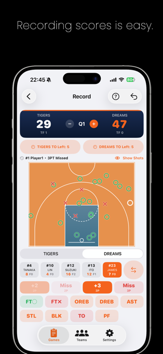 Basket Scorebook Screenshot 1 of 8