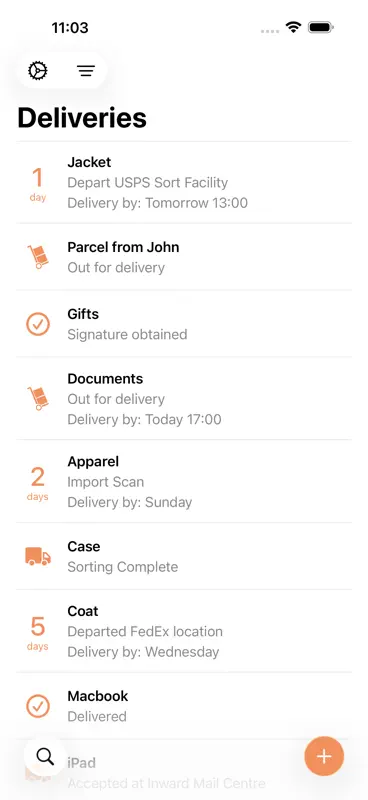 Parcel - Delivery Tracking screenshot 1 of 5