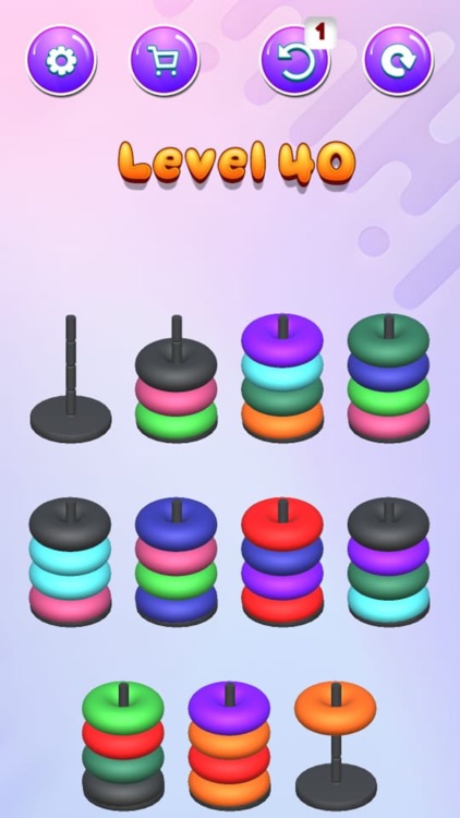 Donut Color Sort 3D Puzzle screenshot-3