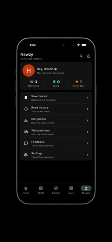 Newzy screenshot