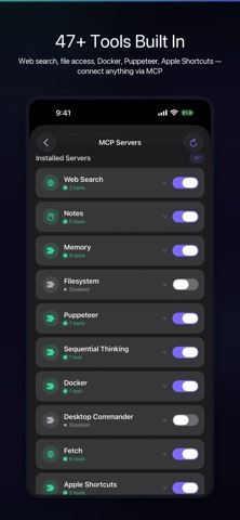Cipher AI: Private LLM Chat iPhone screenshot