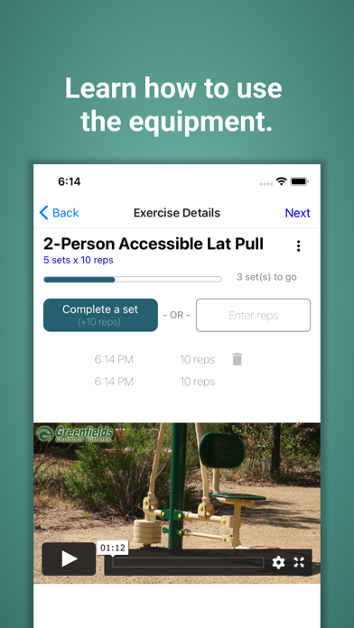 Greenfields Outdoor Fitness Screenshot