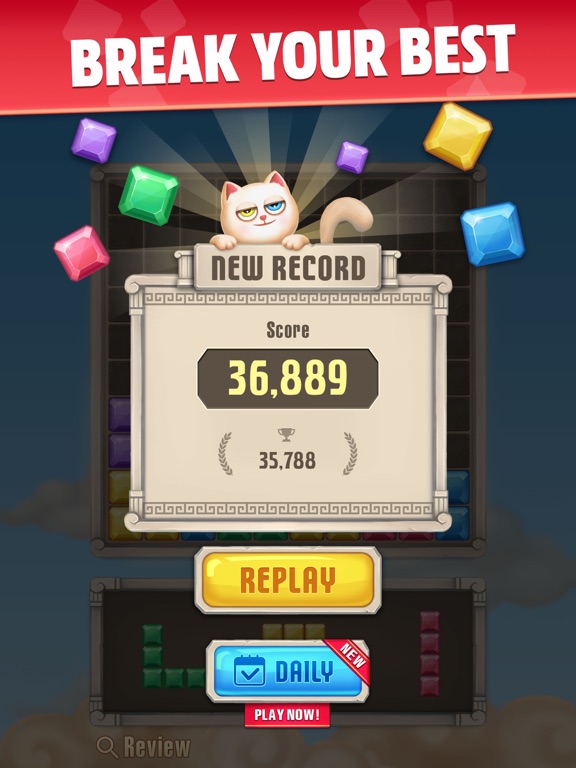 Jewel Block Puzzle Brain Game iPad screenshot 4 - Games app