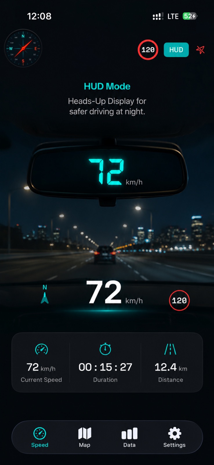 Speedometer GPS: MPH Tracker + iphone screenshot 3