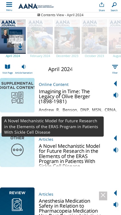 AANA Journal screenshot-4