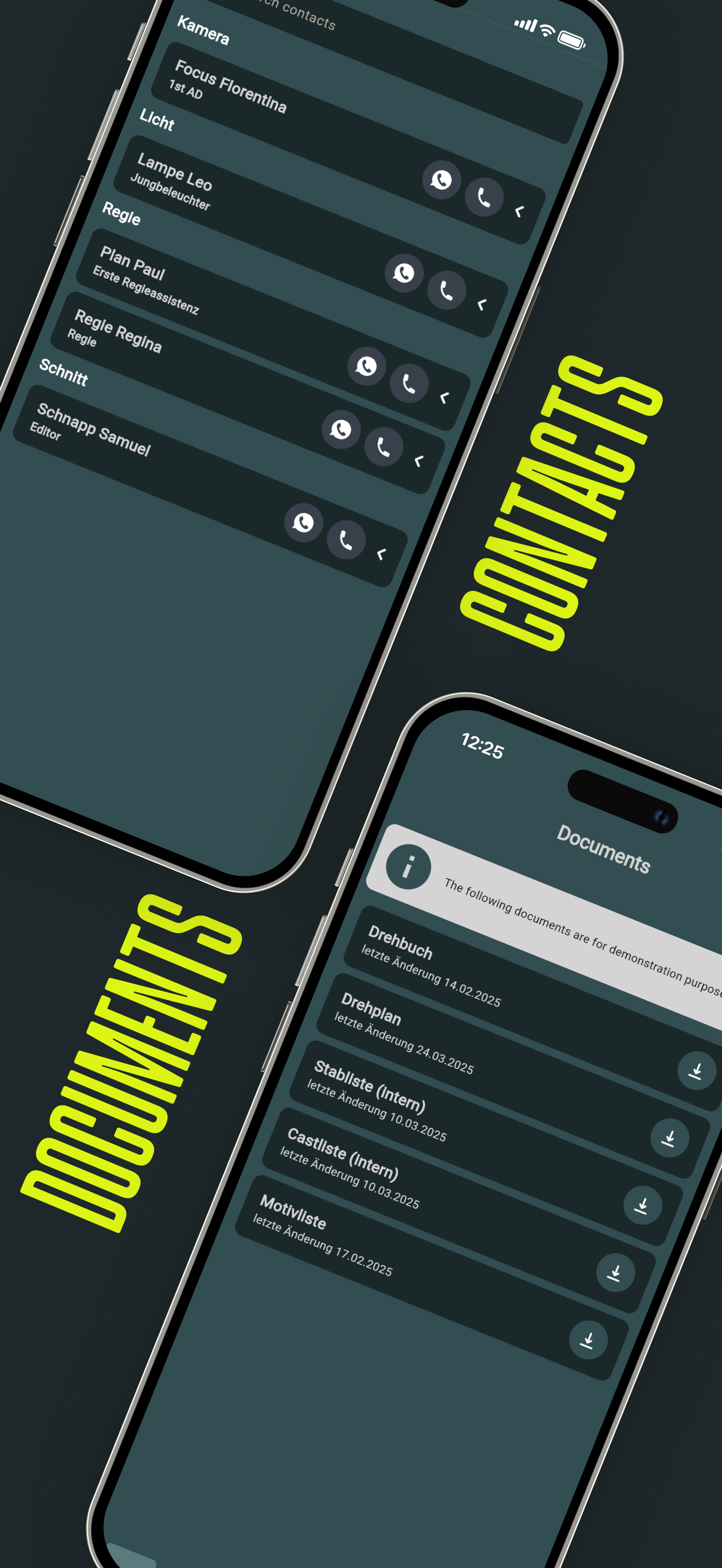 crewser | App fürs Filmset