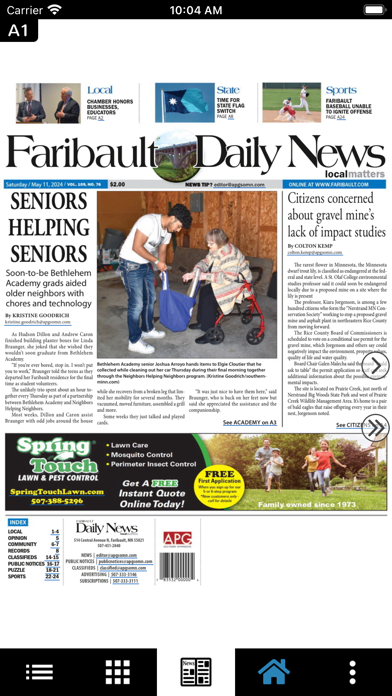 Faribault Daily News Screenshot
