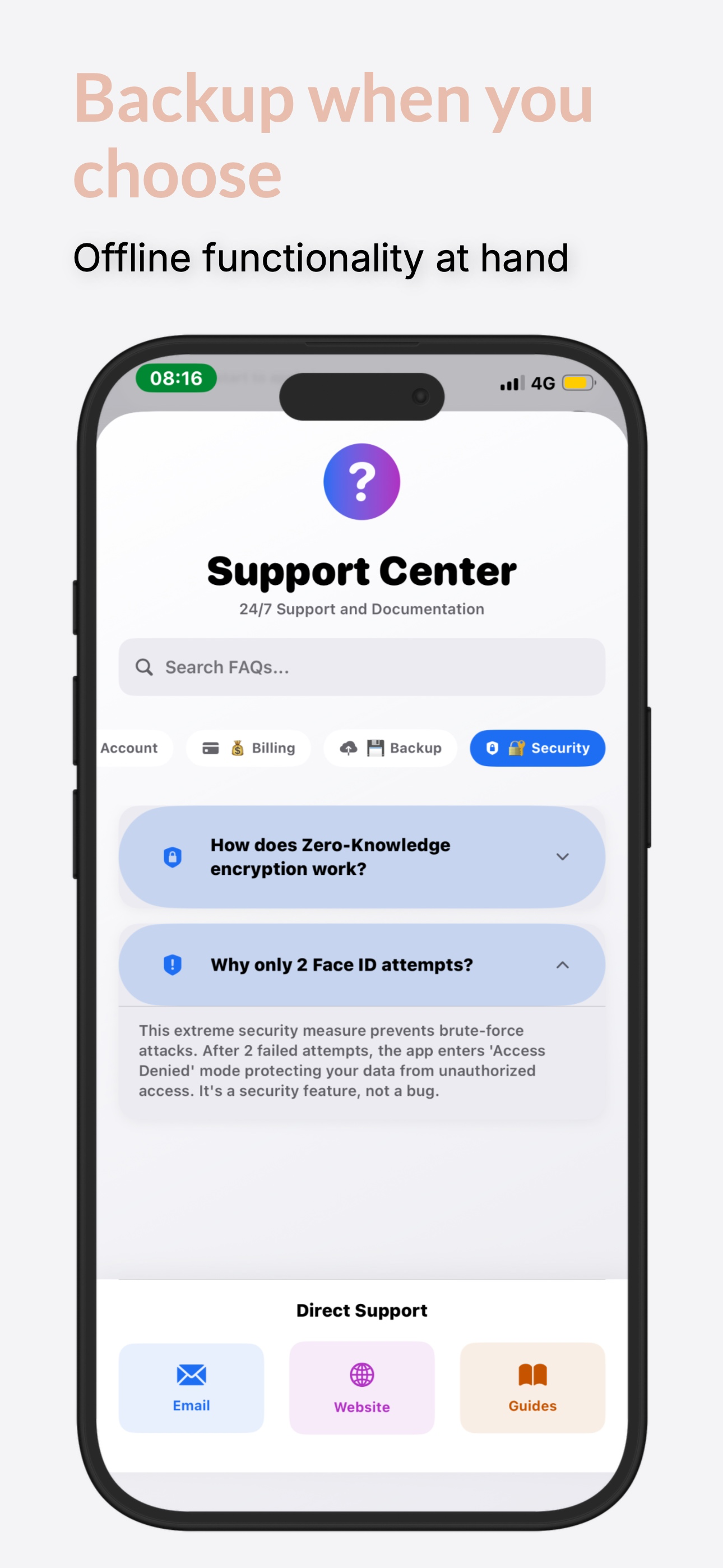Contacts Backups screenshot 4