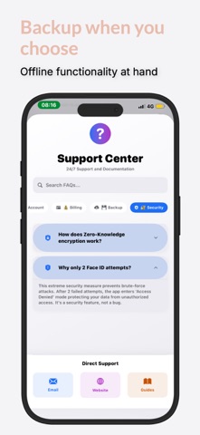 Contacts Backups screenshot