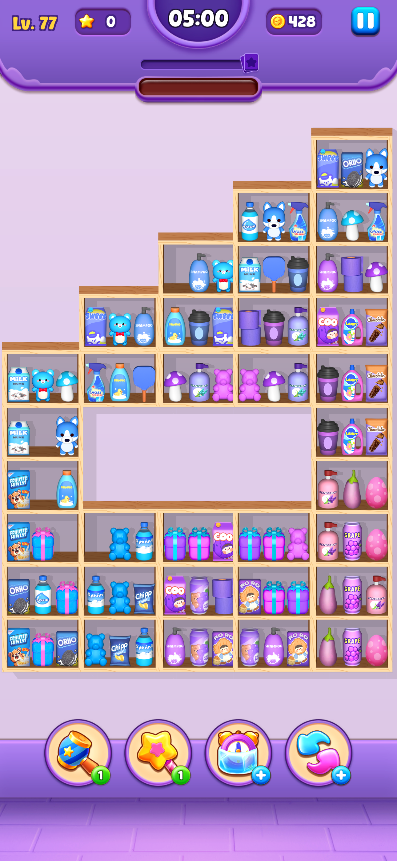 Triple Tidy: Shelf Puzzle