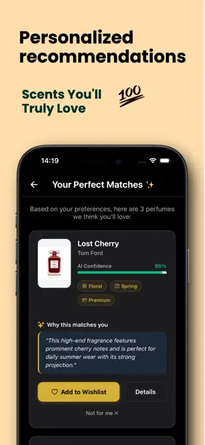 Nuar AI Perfume Finder & Match screenshot 2