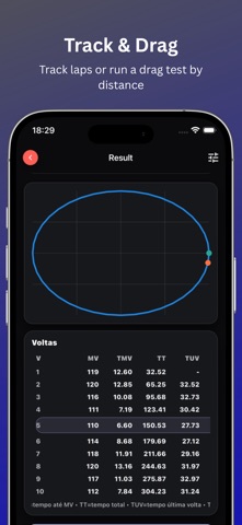 GPS Speed Test: Speed Curve Screenshot 2 of 3