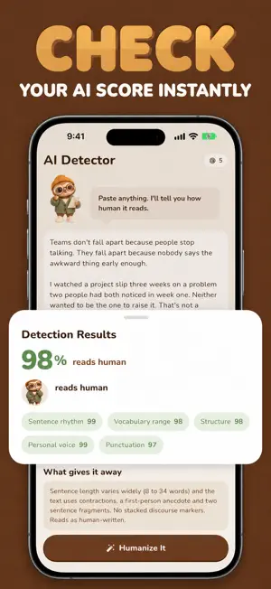 HumanizeAI: AI Text Rewriter screenshot 1