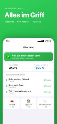 WartungsPlaner – Haus & Auto screenshot