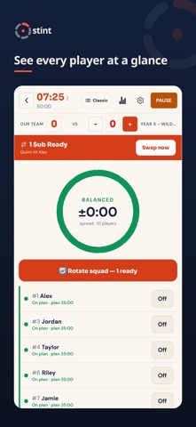 Stint — Equal Play Time screenshot