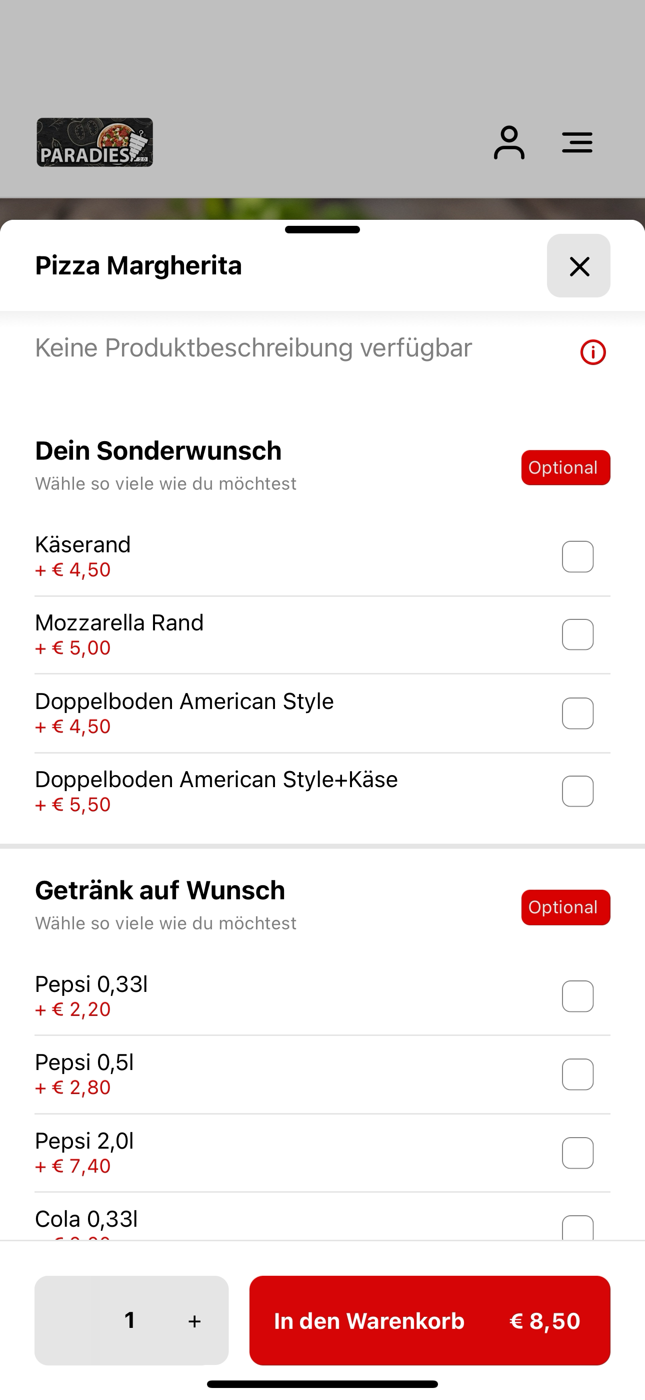 Paradies Pizza & Kebab Haus