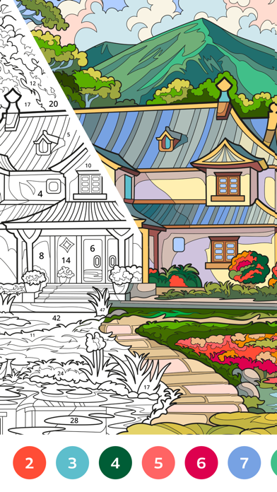 Coloring Club: Paint by Number Screenshot