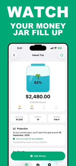 Capture d'écran de Savings Goal Tracker: Jars sur iPhone 2