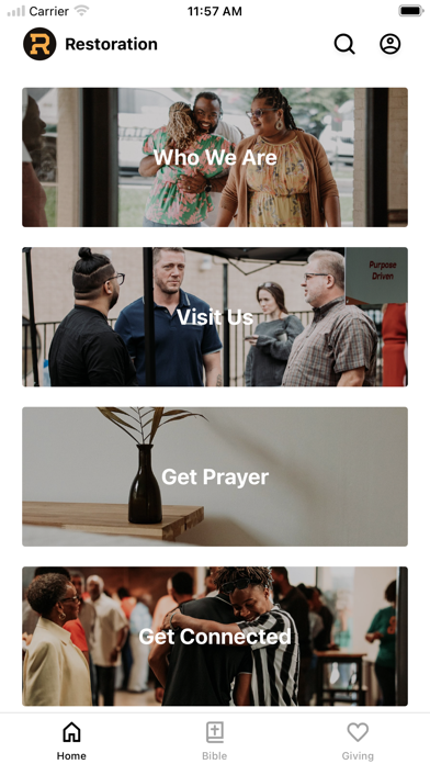 Restoration Place Church iPhone screenshot 1 - Lifestyle app