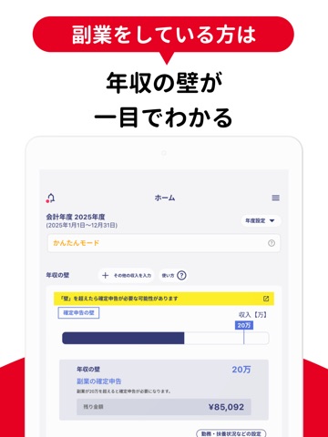 ベネステ確定申告｜控除・副業申告アプリ iPad screenshot