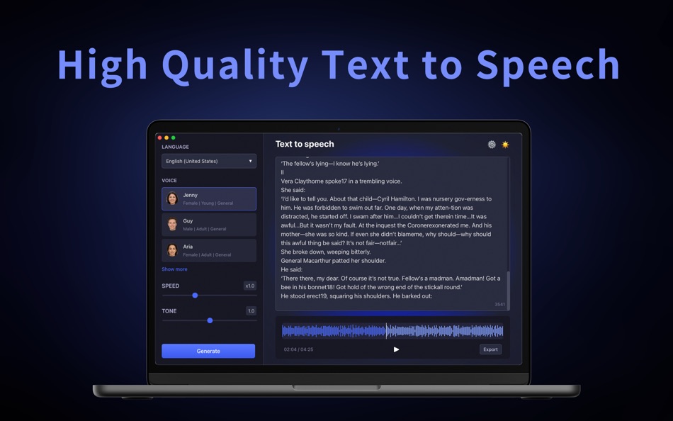 #1. Read Aloud - Text to speech (macOS) 由: 建华 叶